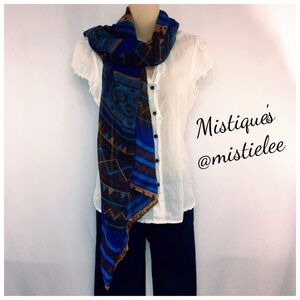 Boutique Beautiful Pashima Scarf Wrap FaLL Size Tribal 29”x62”